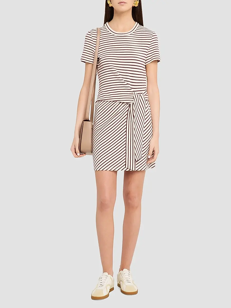 Veronica Beard Women's Elvaris T-Shirt Mini Dress | Thumbnail 2 Veronica Beard Women's Elvaris T-Shirt Mini Dress | Thumbnail 2
