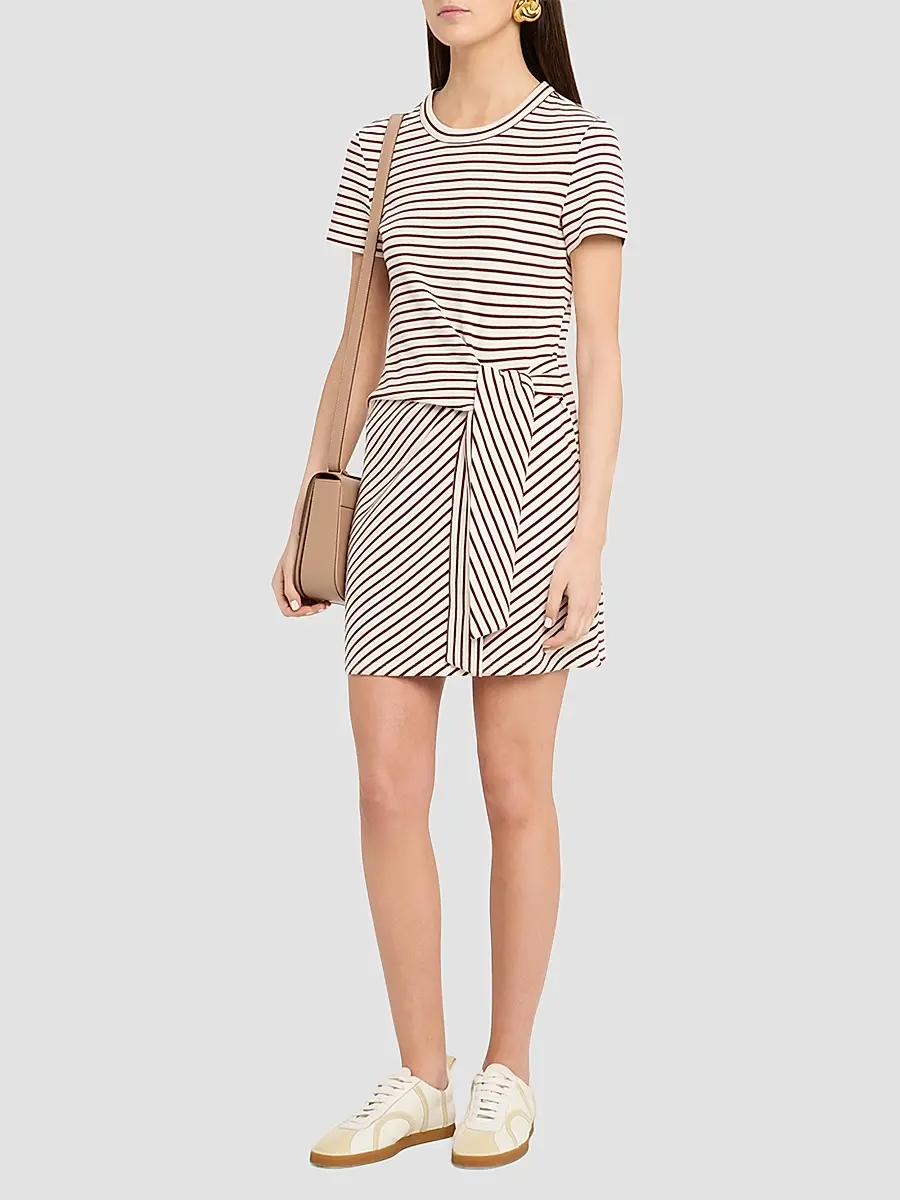 Veronica Beard Women's Elvaris T-Shirt Mini Dress | Thumbnail 4 Veronica Beard Women's Elvaris T-Shirt Mini Dress | Thumbnail 4