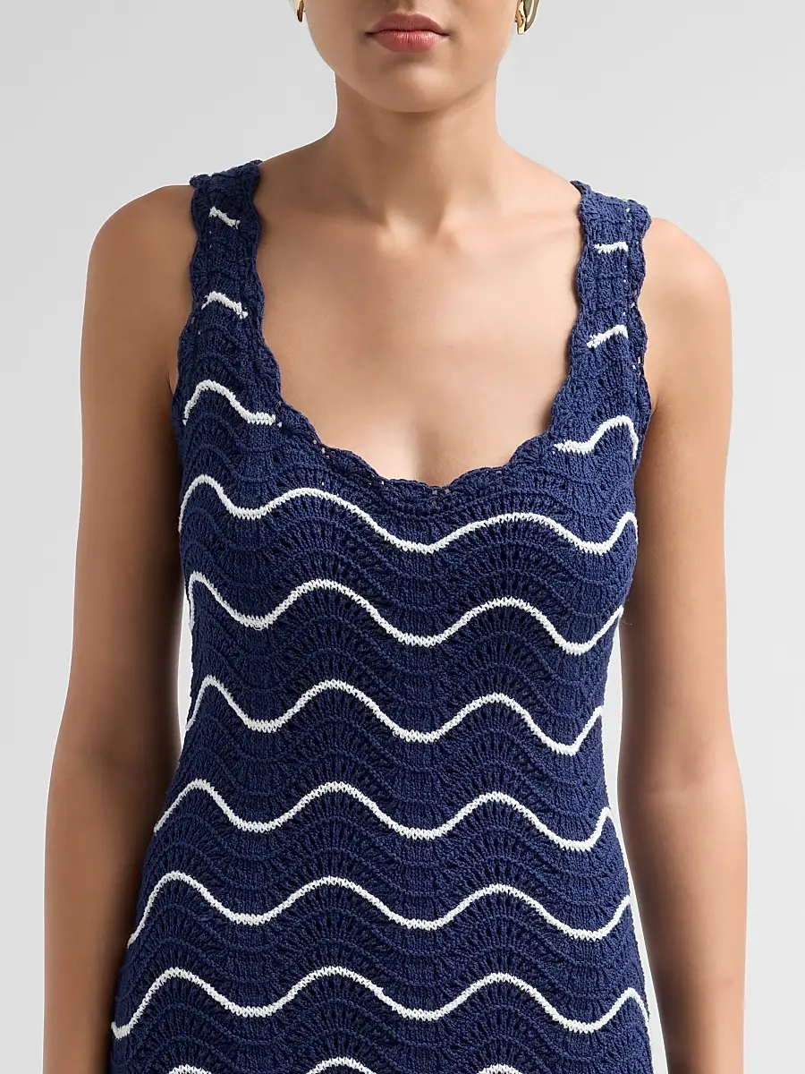 Cara Cara Women's Orel Crochet Wave Mini Dress | Thumbnail 5 Cara Cara Women's Orel Crochet Wave Mini Dress | Thumbnail 5