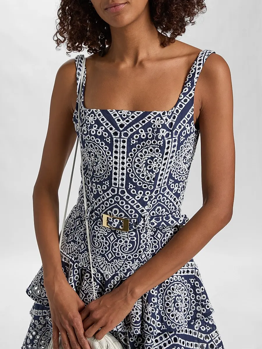Generation Love Women's Lisette Eyelet-Embroidered Cotton Mini Dress | Thumbnail 6 Generation Love Women's Lisette Eyelet-Embroidered Cotton Mini Dress | Thumbnail 6