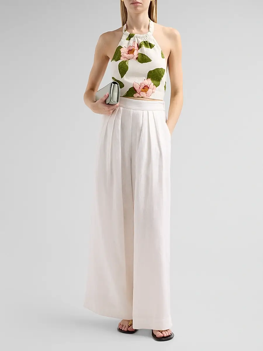 Cara Cara Women's Dahlia Floral Halter Top | Thumbnail 2 Cara Cara Women's Dahlia Floral Halter Top | Thumbnail 2