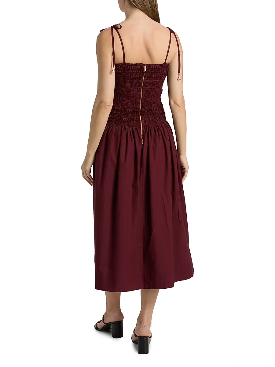 Cara Cara Women's Alegra Ruched Drop-Waist Dress | Thumbnail 5 Cara Cara Women's Alegra Ruched Drop-Waist Dress | Thumbnail 5