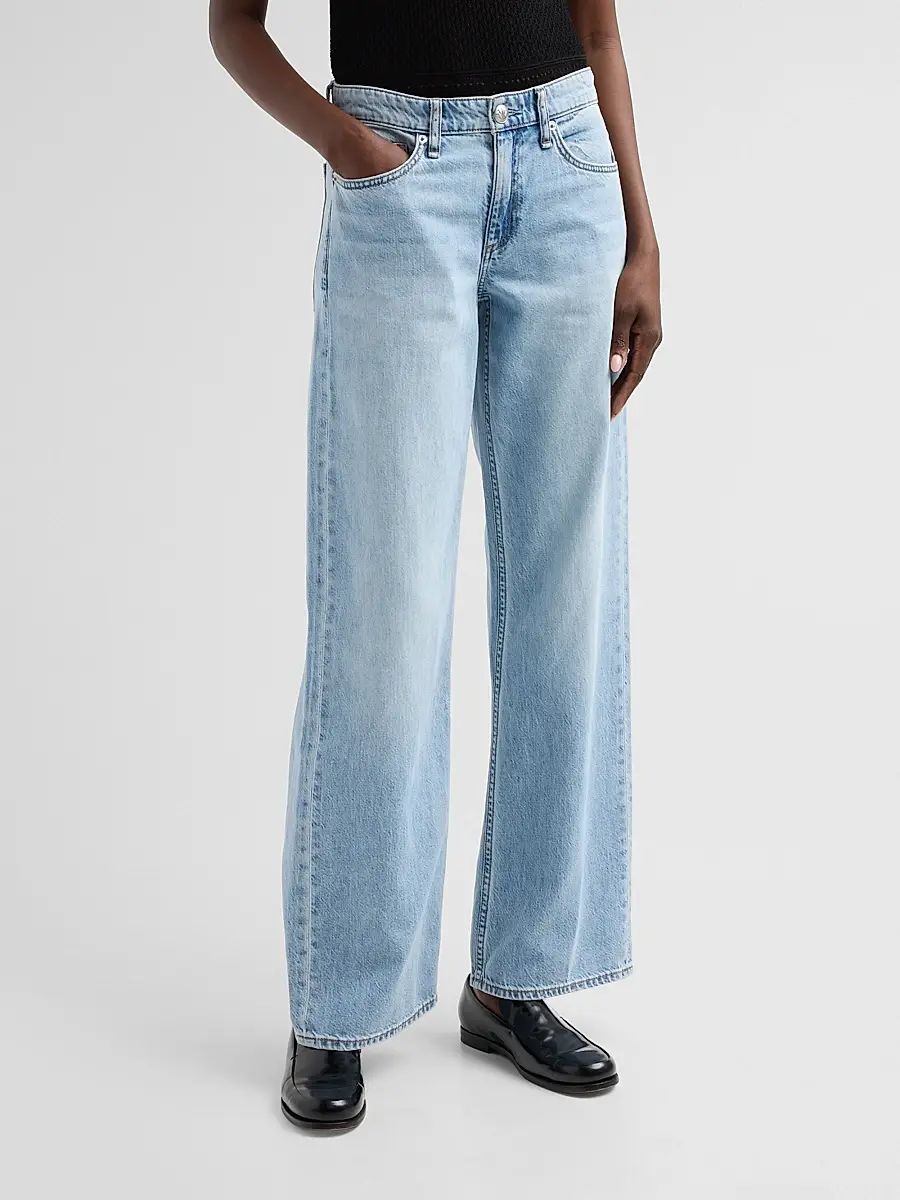 rag & bone Women's Cam Featherweight Straight-Leg Jeans | Thumbnail 4 rag & bone Women's Cam Featherweight Straight-Leg Jeans | Thumbnail 4