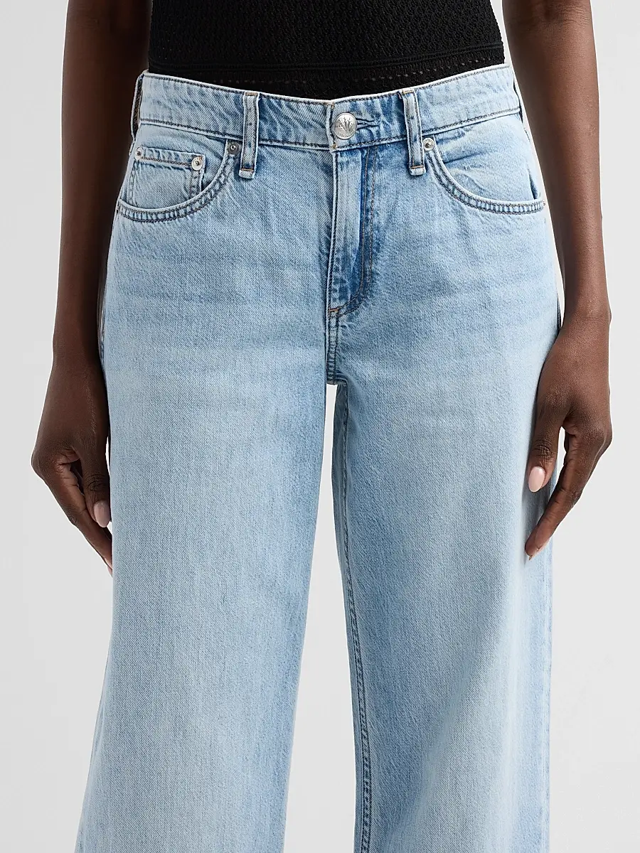 rag & bone Women's Cam Featherweight Straight-Leg Jeans | Thumbnail 5 rag & bone Women's Cam Featherweight Straight-Leg Jeans | Thumbnail 5