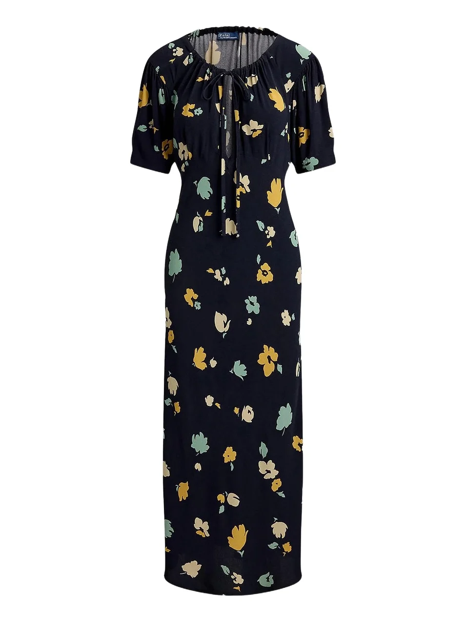 Women's Floral Crepe Midi Dress