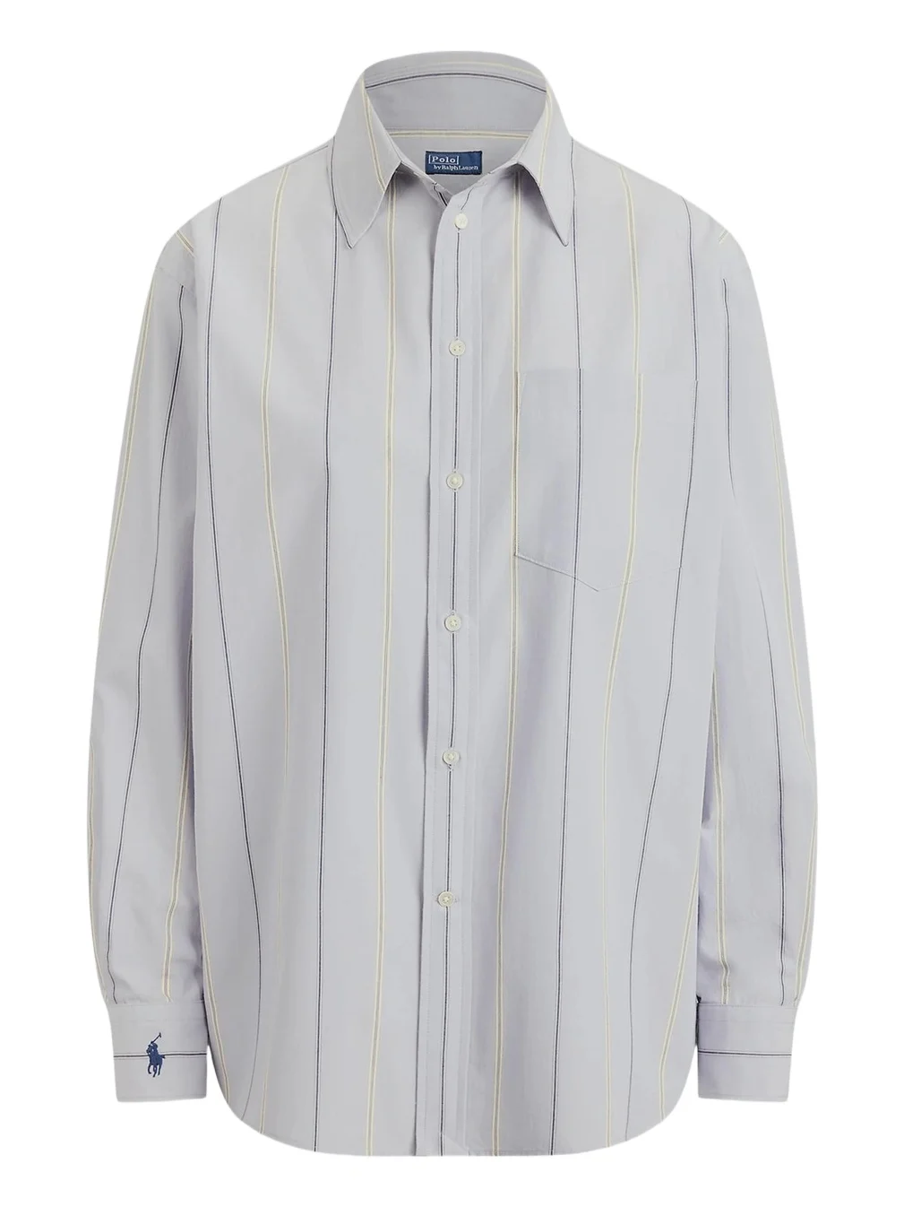 Women's Oversized Stripe Cotton Button-Front Shirt Women's Oversized Stripe Cotton Button-Front Shirt