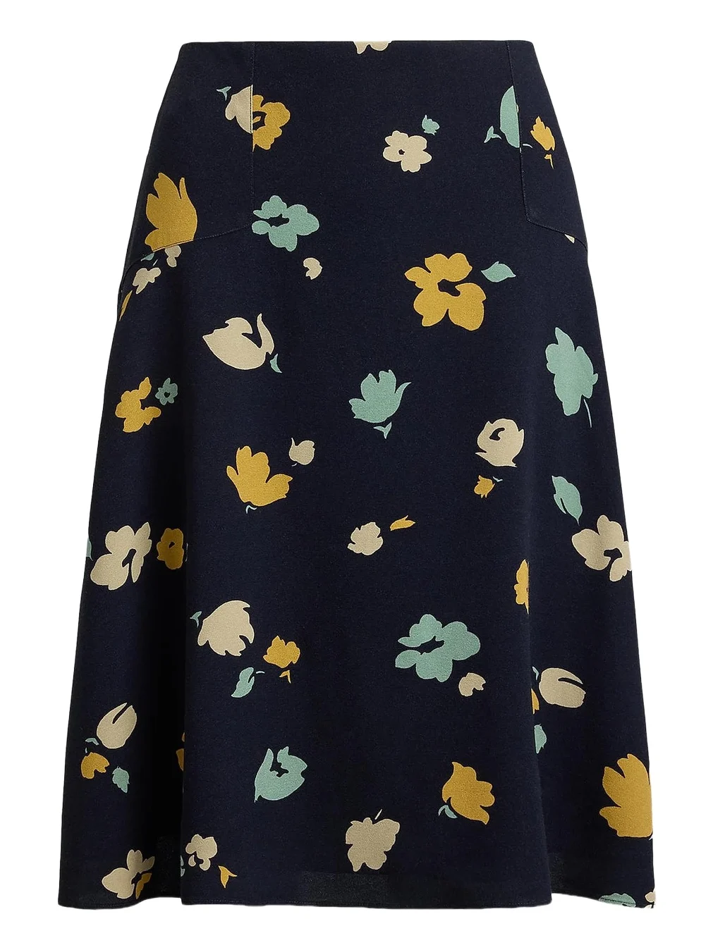 Women's Floral Crepe Knee-Length Skirt Women's Floral Crepe Knee-Length Skirt
