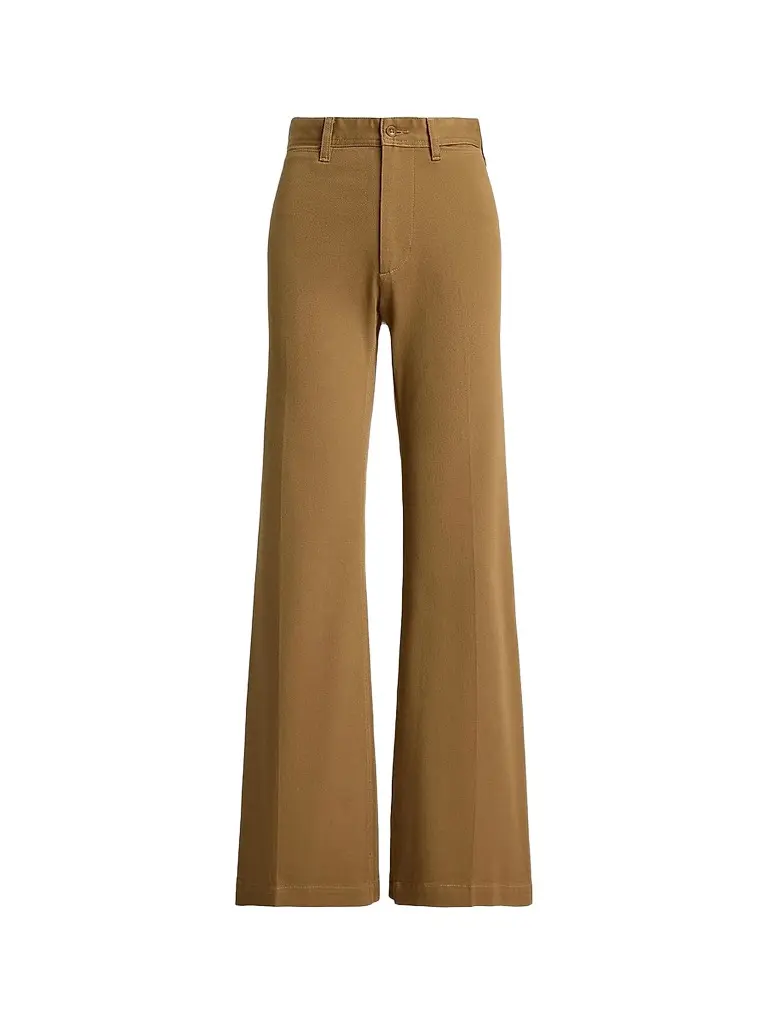 Polo Ralph Lauren Women's Beaton Stretch Cotton Pants - Tan | Image 1 Polo Ralph Lauren Women's Beaton Stretch Cotton Pants - Tan | Image 1