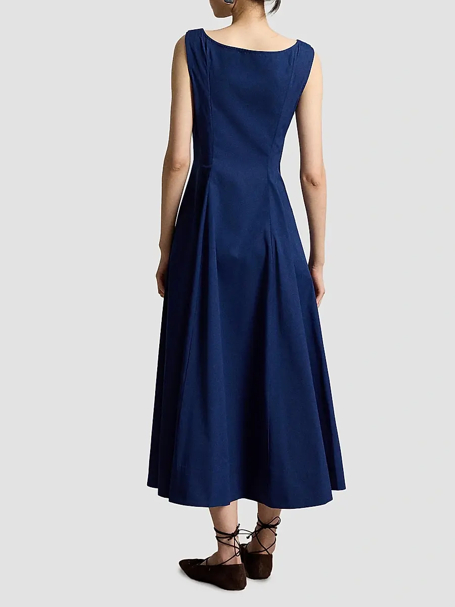 Polo Ralph Lauren Women's Paneled Cotton Maxi Dress | Thumbnail 3