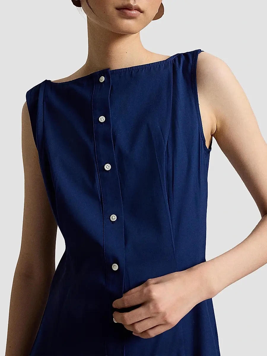 Polo Ralph Lauren Women's Paneled Cotton Maxi Dress | Thumbnail 5