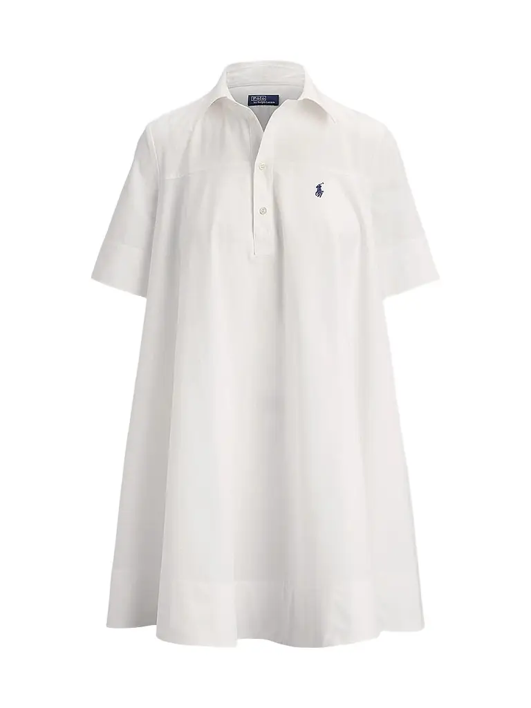 Polo Ralph Lauren Women's Cotton A-Line Mini Shirtdress - White | Image 1 Polo Ralph Lauren Women's Cotton A-Line Mini Shirtdress - White | Image 1