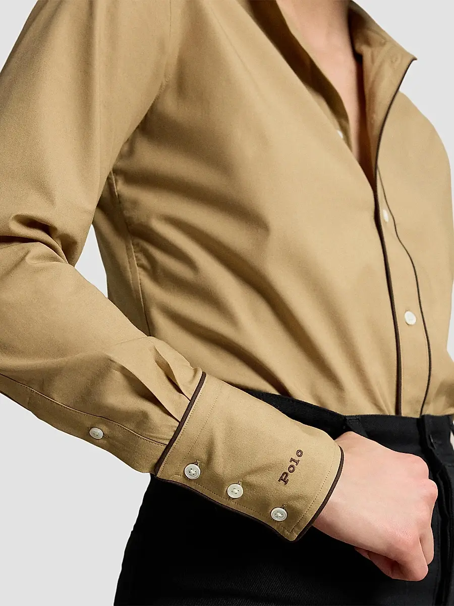 Polo Ralph Lauren Women's Slim-Fit Stretch Cotton Button-Front Shirt | Thumbnail 5 Polo Ralph Lauren Women's Slim-Fit Stretch Cotton Button-Front Shirt | Thumbnail 5