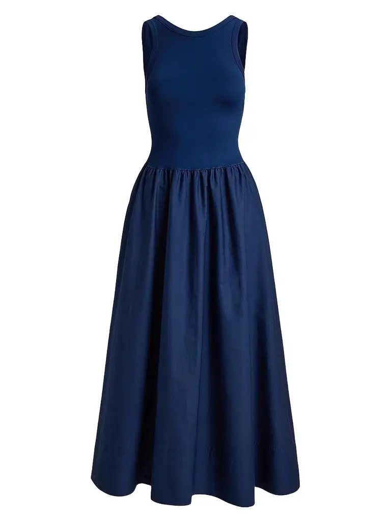 Polo Ralph Lauren Women's Ponte-Bodice Sleeveless Maxi Dress - East Side Royal - Size XS | Image 1 Polo Ralph Lauren Women's Ponte-Bodice Sleeveless Maxi Dress - East Side Royal - Size XS | Image 1