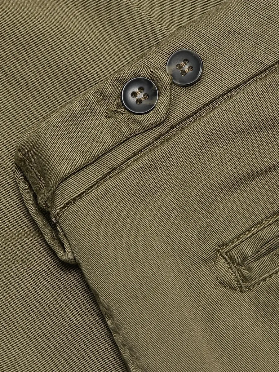 Sartorio Napoli Men's Flat-Front Cotton-Blend Trousers | Thumbnail 7