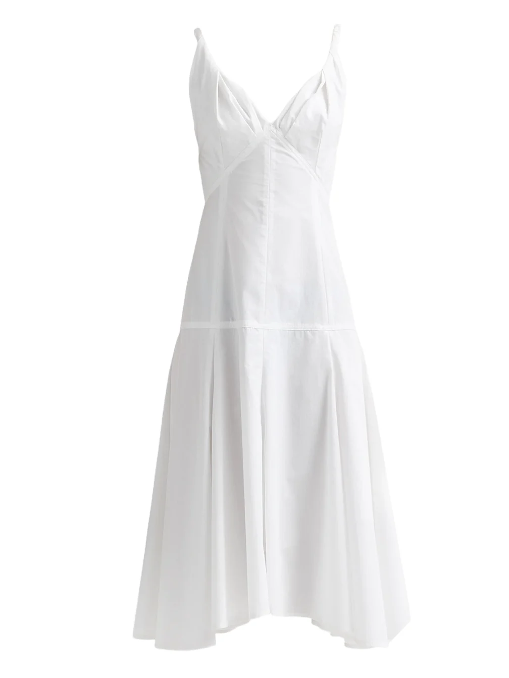 Women's Leo Cotton Poplin Midi Dress Women's Leo Cotton Poplin Midi Dress
