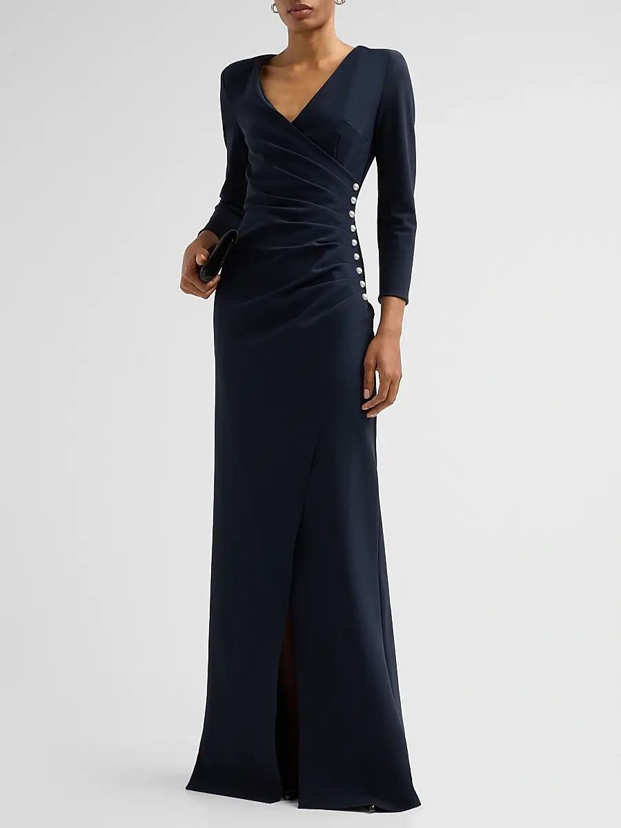 Chiara Boni La Petite Robe Women's Wiesa Gathered Gown | Thumbnail 2 Chiara Boni La Petite Robe Women's Wiesa Gathered Gown | Thumbnail 2