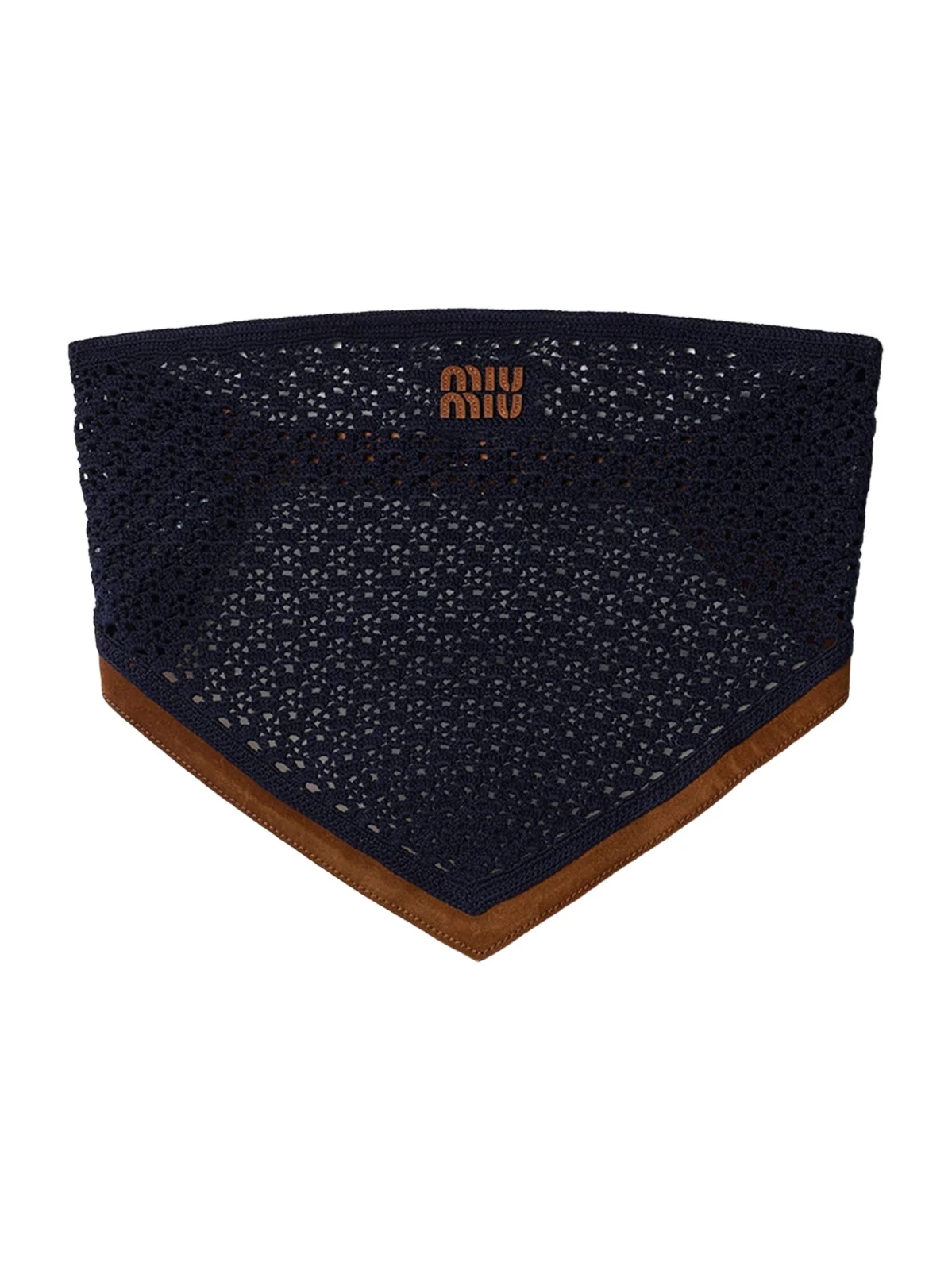 Women's Cotton and Suede Bandana Top