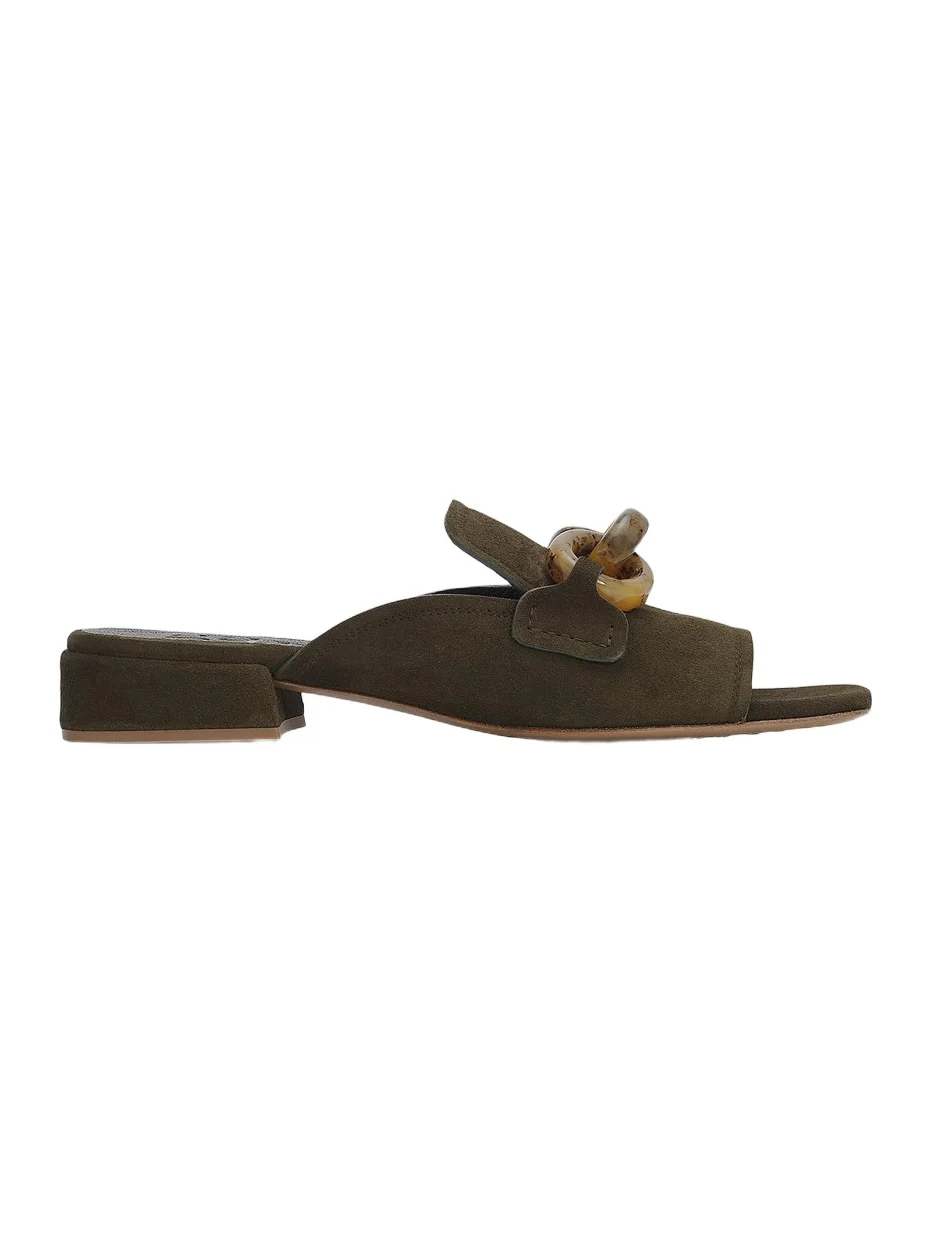 Women's Enna Chain Link Suede Mules Women's Enna Chain Link Suede Mules