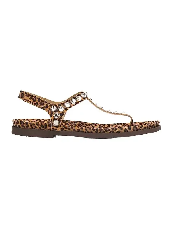 Women's Judith Embellished Suede T-Strap Sandals Women's Judith Embellished Suede T-Strap Sandals