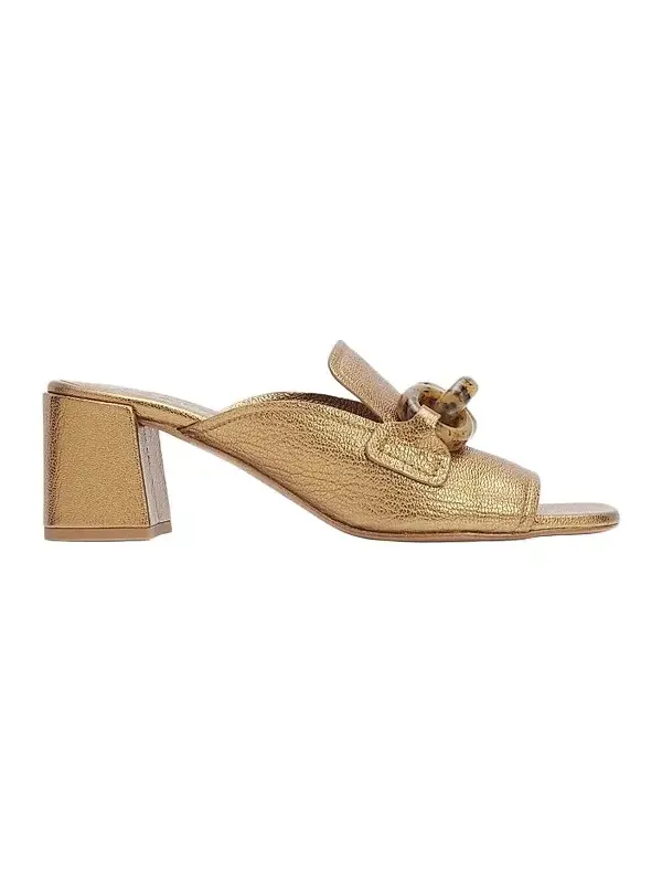 Women's Umita Chain Link 55MM Block Heel Mules Women's Umita Chain Link 55MM Block Heel Mules