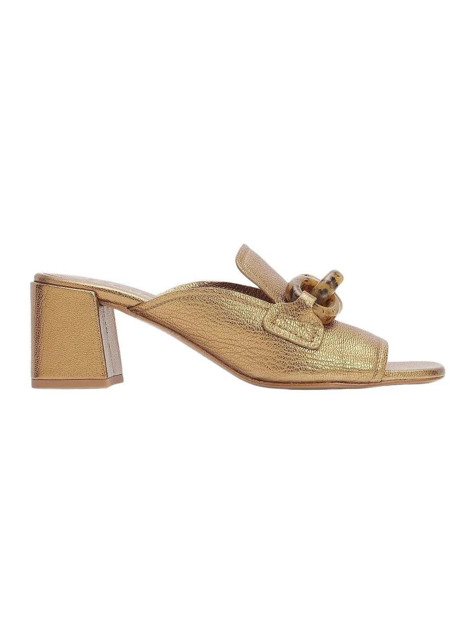 PEDRO GARCIA Women's Umita Chain Link 55MM Block Heel Mules