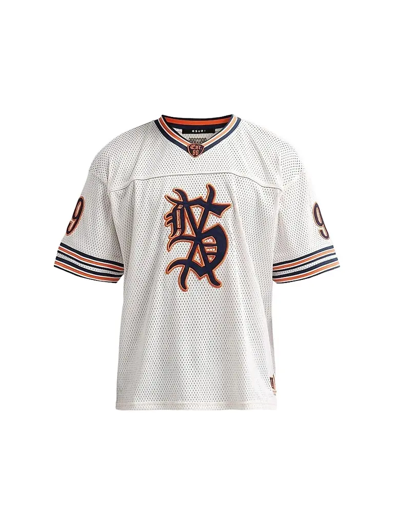 Ksubi Men's Bolter Duke Mesh Jersey - Natural | Image 1 Ksubi Men's Bolter Duke Mesh Jersey - Natural | Image 1
