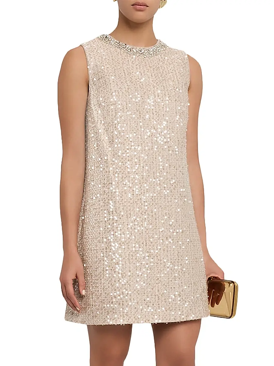 SACHIN & BABI Women's Uma Crystal-Embellished Sequin Minidress | Thumbnail 3 SACHIN & BABI Women's Uma Crystal-Embellished Sequin Minidress | Thumbnail 3