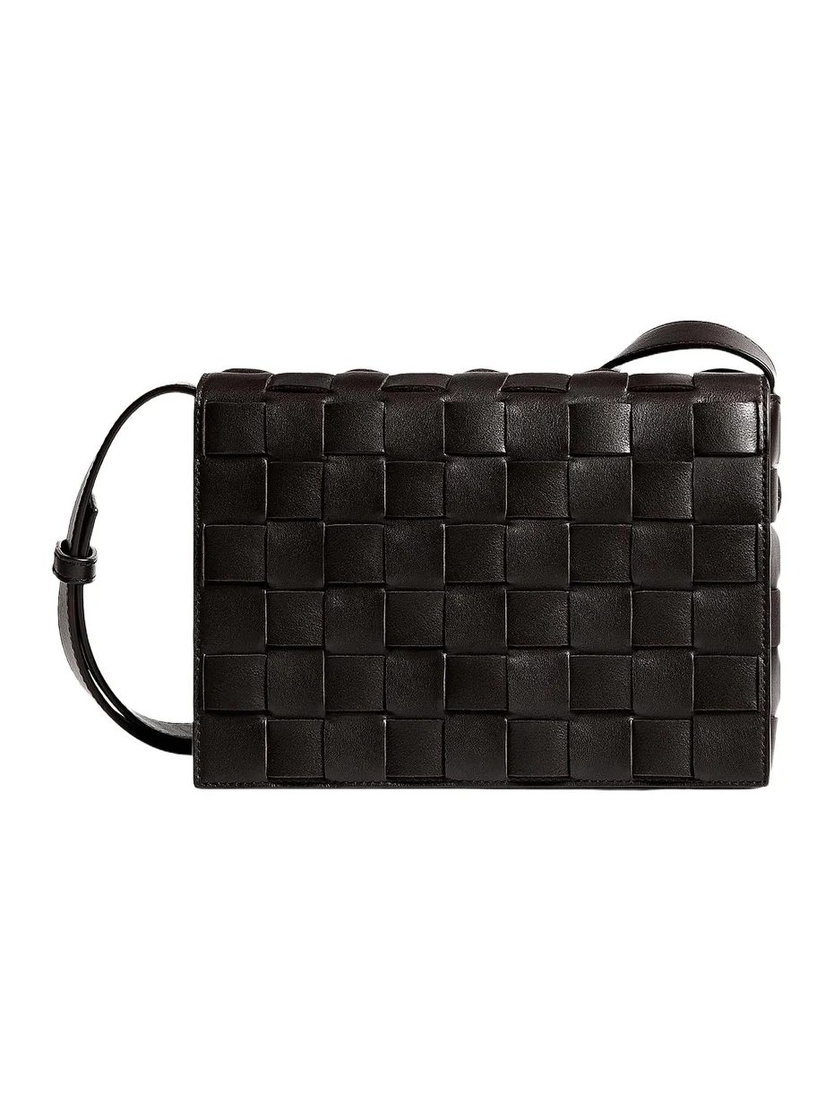 Bottega Veneta Men's Intrecciato Leather Messenger Bag
