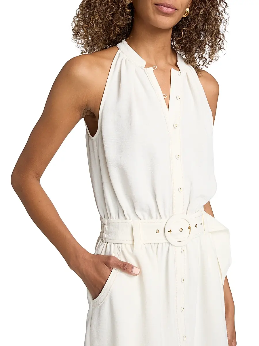 Ramy Brook Women's Mavi Tie-Waist A-Line Minidress | Thumbnail 6