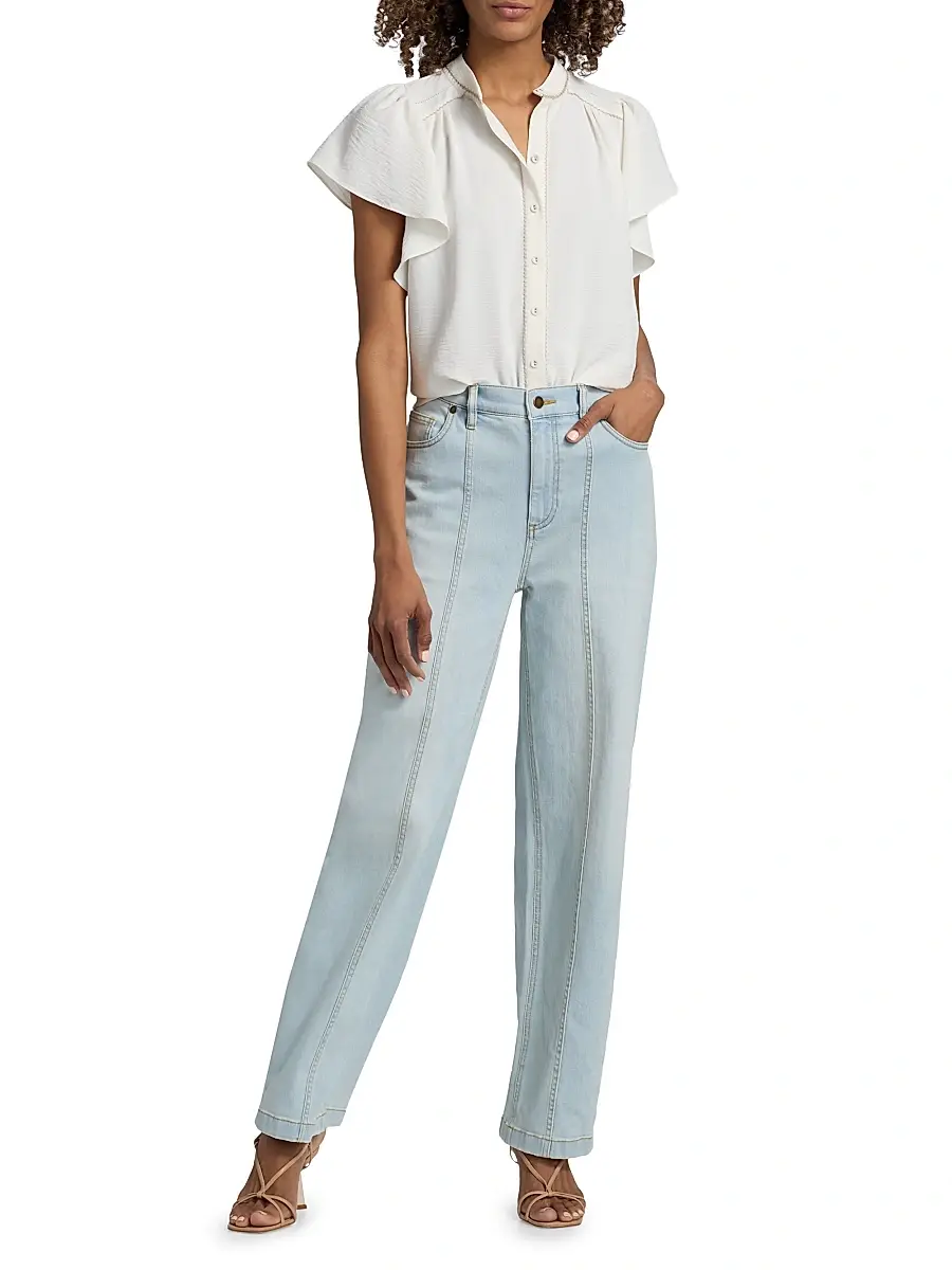 Ramy Brook Women's Aurora Flutter-Sleeve Top | Thumbnail 2 Ramy Brook Women's Aurora Flutter-Sleeve Top | Thumbnail 2