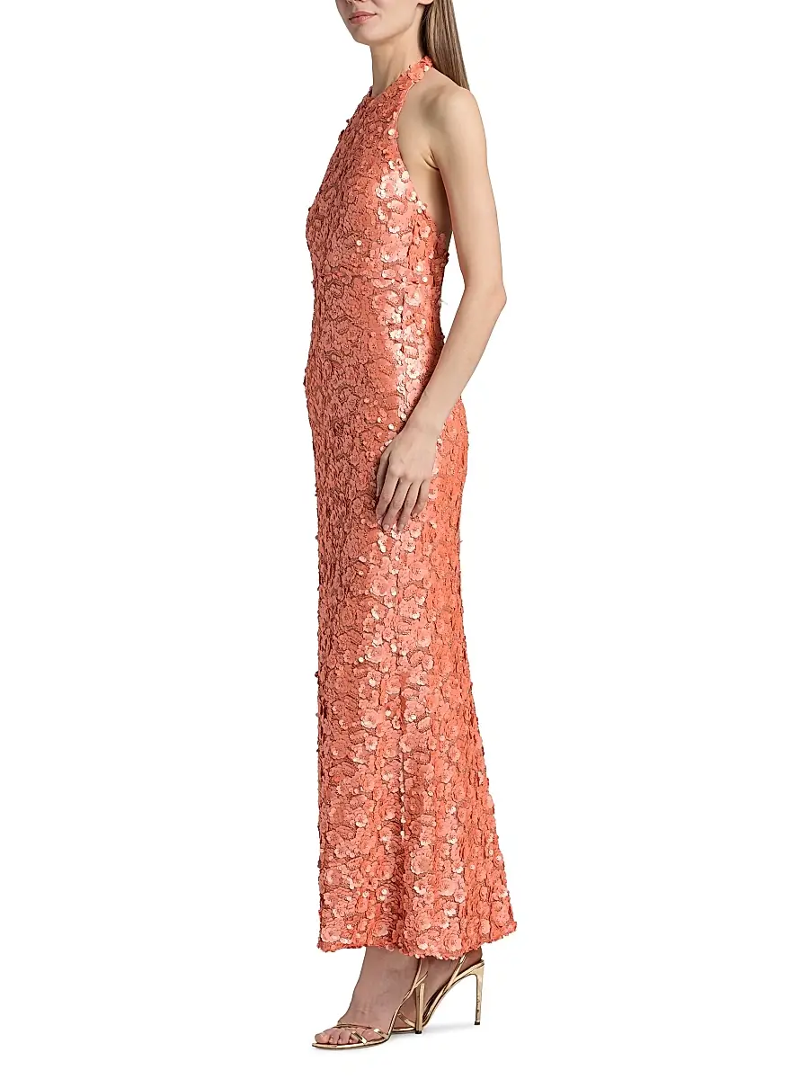 Ramy Brook Women's Kinsley Floral Sequined Mini Dress | Thumbnail 4 Ramy Brook Women's Kinsley Floral Sequined Mini Dress | Thumbnail 4