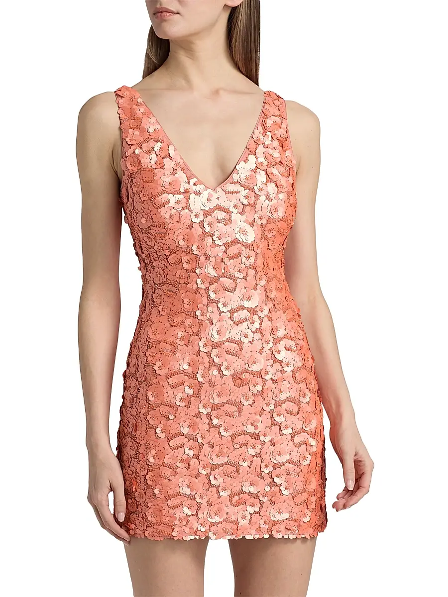 Ramy Brook Women's Kinsley Floral Sequin Halter Gown | Thumbnail 3 Ramy Brook Women's Kinsley Floral Sequin Halter Gown | Thumbnail 3