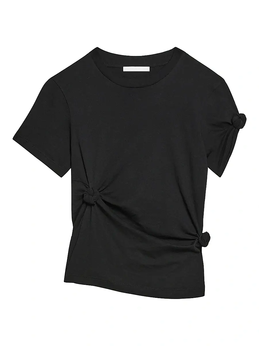 Helmut Lang Women's Knot Baby T-Shirt - Black - Size Large | Image 1 Helmut Lang Women's Knot Baby T-Shirt - Black - Size Large | Image 1