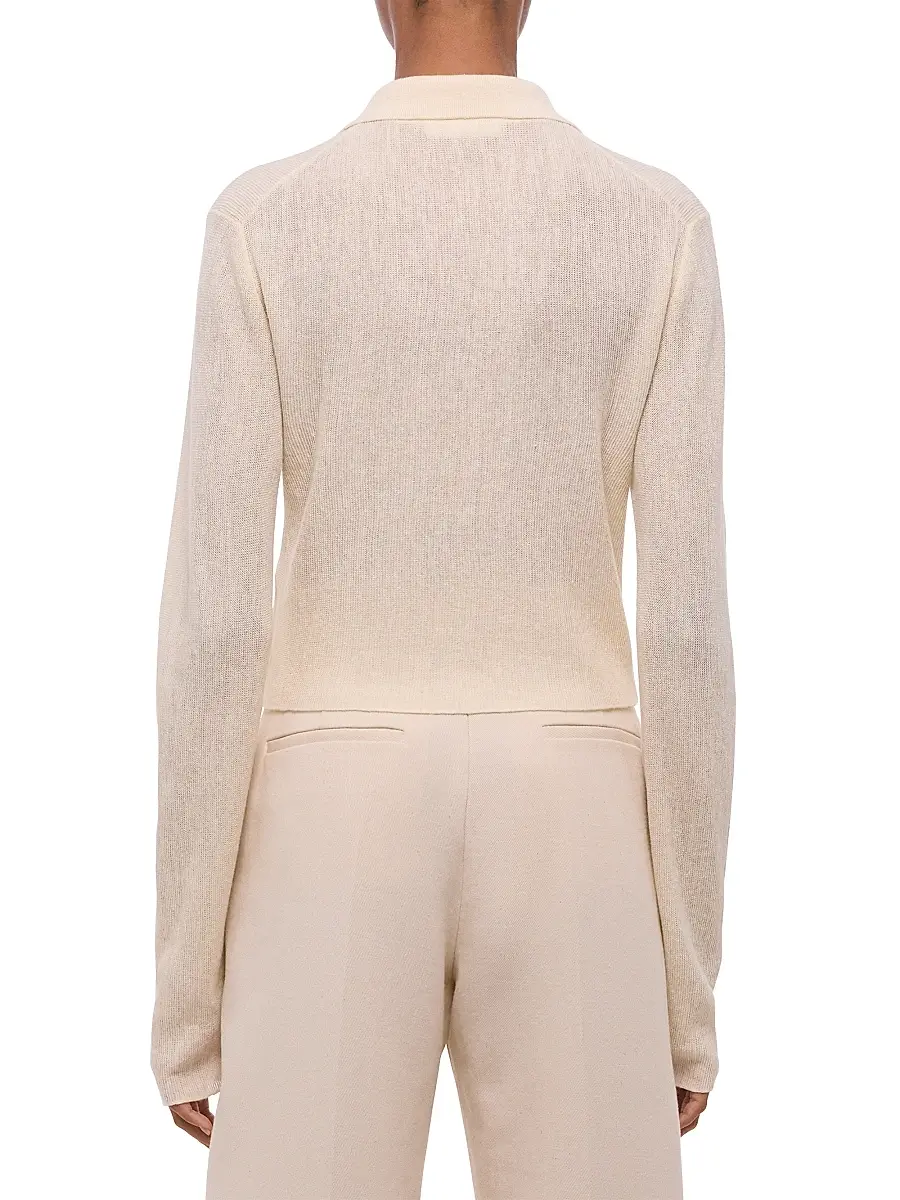 Helmut Lang Women's Raw Edge Linen-Blend Knit Cardigan | Thumbnail 5 Helmut Lang Women's Raw Edge Linen-Blend Knit Cardigan | Thumbnail 5