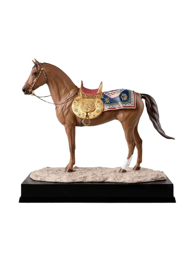 Lladro Cultures Of The World Karabakh Horse Porcelain Statue