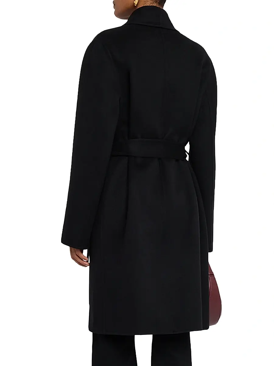 Sofia Cashmere Women's Double-Face Wool-Cashmere Wrap Coat | Thumbnail 4