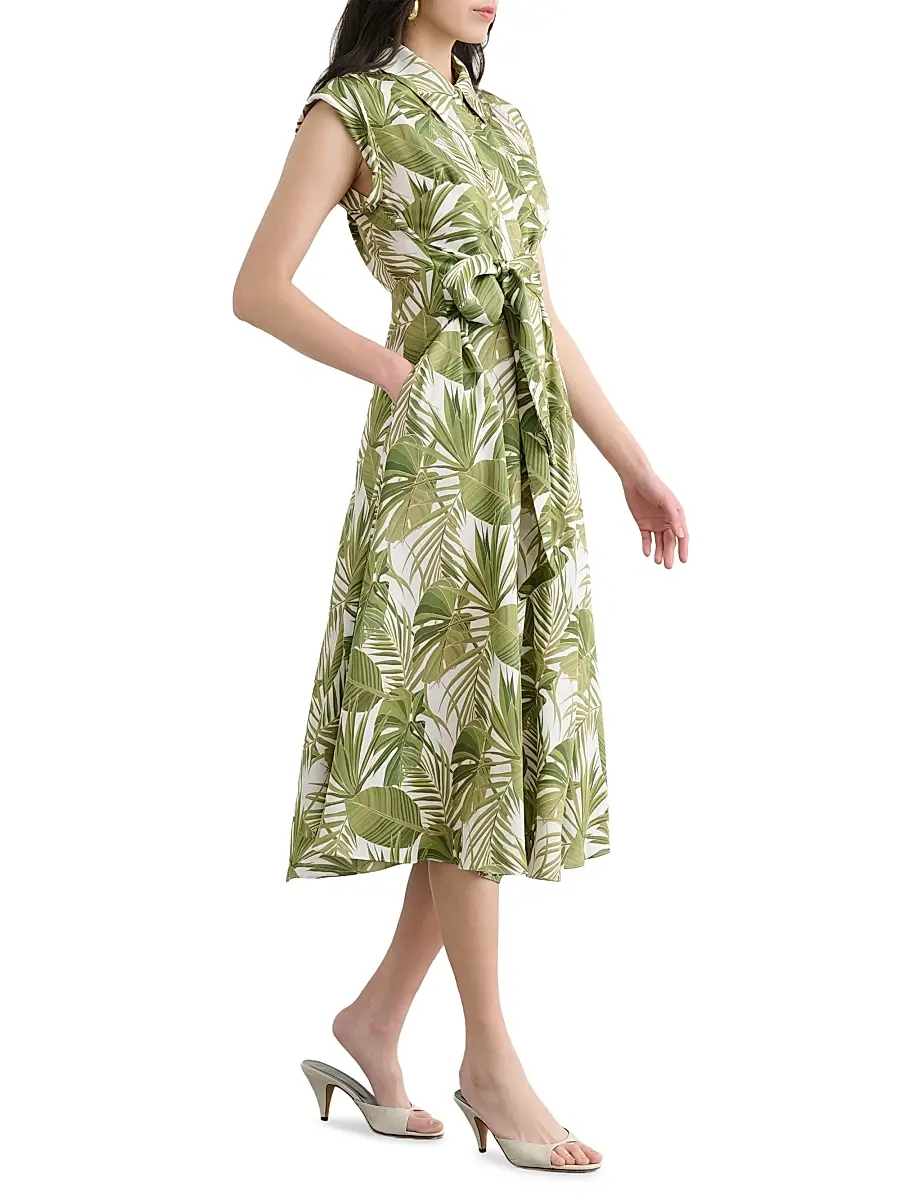 Toccin Women's Serena Printed Midi Shirtdress | Thumbnail 3 Toccin Women's Serena Printed Midi Shirtdress | Thumbnail 3