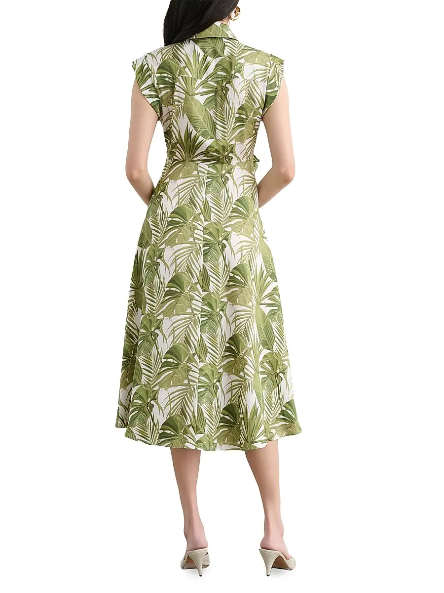 Toccin Women's Serena Printed Midi Shirtdress | Thumbnail 4 Toccin Women's Serena Printed Midi Shirtdress | Thumbnail 4