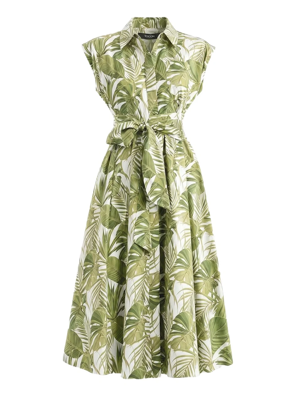 Toccin Women's Serena Printed Midi Shirtdress