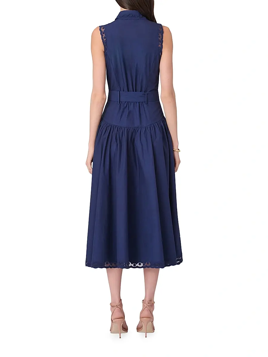 Shoshanna Women's Bradley Lace-Trim Shirtdress | Thumbnail 3 Shoshanna Women's Bradley Lace-Trim Shirtdress | Thumbnail 3