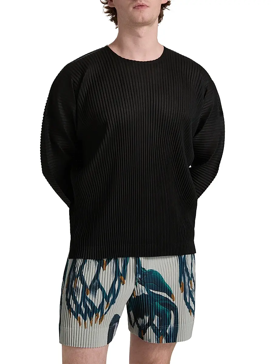 Homme Plissé Issey Miyake Men Agave Mesh Pleated Top | Thumbnail 3 Homme Plissé Issey Miyake Men Agave Mesh Pleated Top | Thumbnail 3