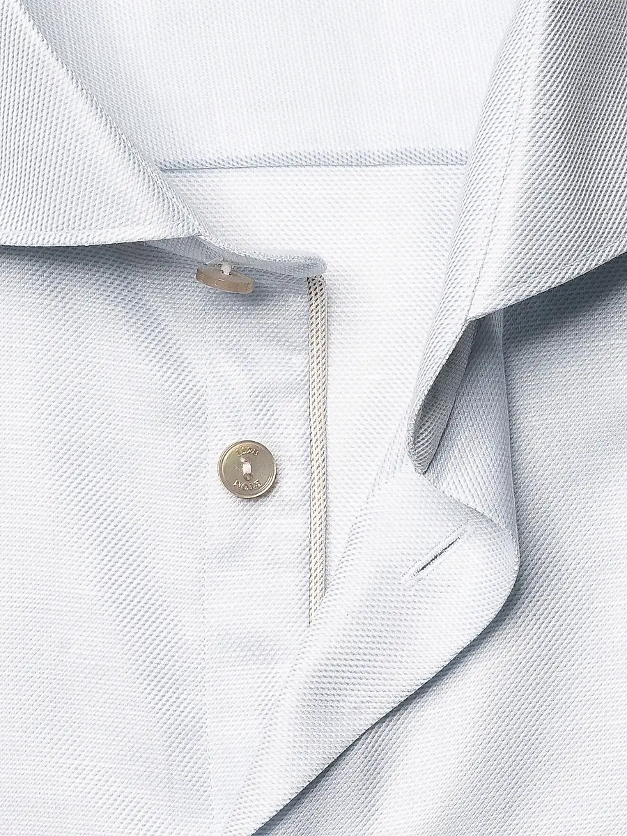 Eton Men's Contemporary Fit Textured Cotton-Linen Shirt | Thumbnail 7 Eton Men's Contemporary Fit Textured Cotton-Linen Shirt | Thumbnail 7