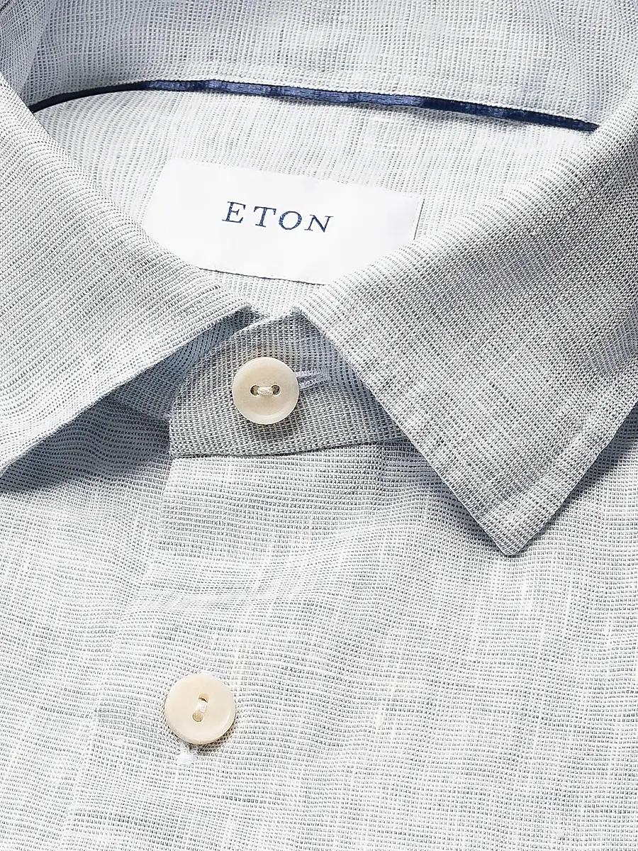 Eton Men's Linen Long-Sleeve Shirt | Thumbnail 7
