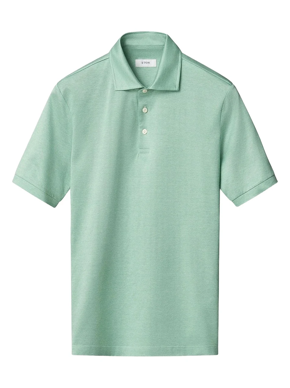 Men's Knitted Cotton Polo Shirt