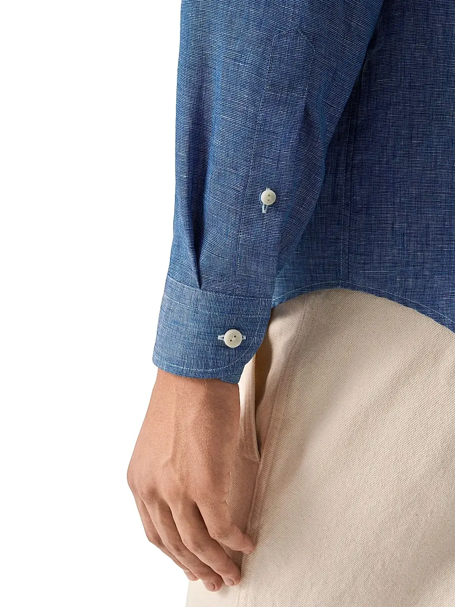 Eton Men's Linen Long-Sleeve Shirt | Thumbnail 6
