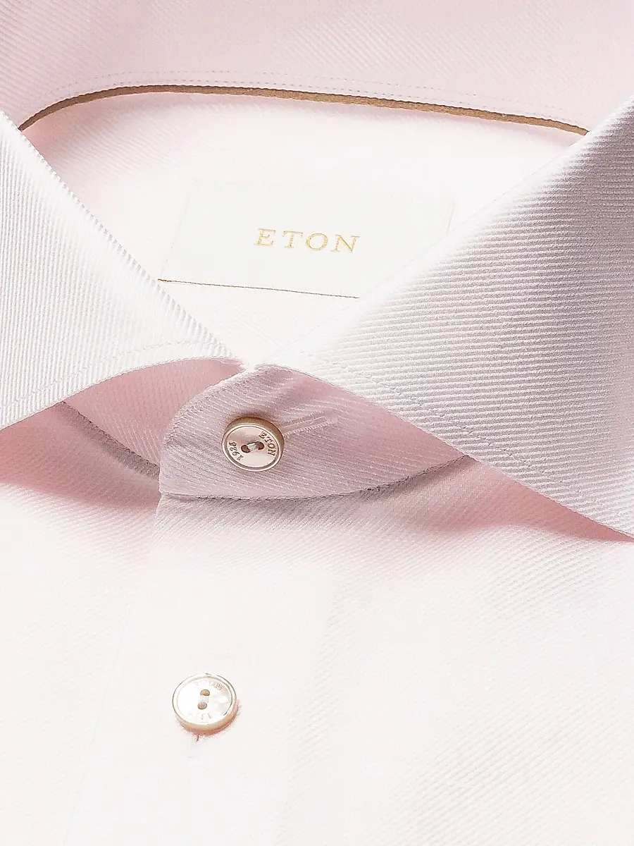 Eton Men's Contemporary Fit Textured Cotton-Linen Shirt | Thumbnail 6 Eton Men's Contemporary Fit Textured Cotton-Linen Shirt | Thumbnail 6