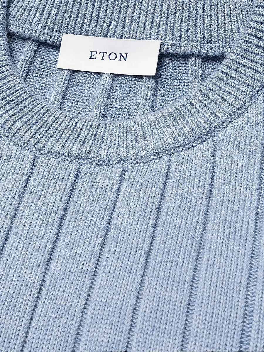 Eton Men's Knit Crewneck Sweater | Thumbnail 6 Eton Men's Knit Crewneck Sweater | Thumbnail 6