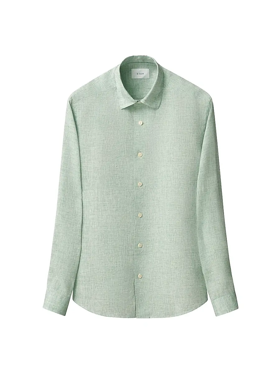 Eton Men's Linen Long-Sleeve Shirt | Thumbnail 2 Eton Men's Linen Long-Sleeve Shirt | Thumbnail 2