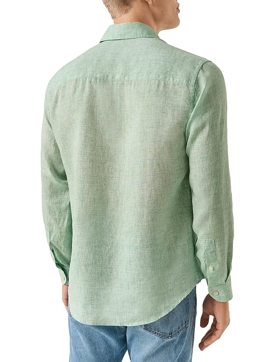 Eton Men's Linen Long-Sleeve Shirt | Thumbnail 4 Eton Men's Linen Long-Sleeve Shirt | Thumbnail 4