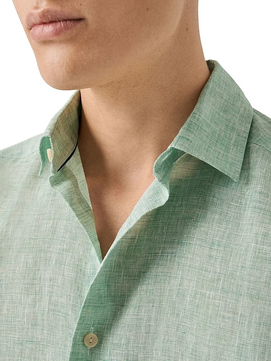 Eton Men's Linen Long-Sleeve Shirt | Thumbnail 5 Eton Men's Linen Long-Sleeve Shirt | Thumbnail 5